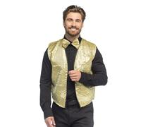 Boland - Ensemble de costumes pour adultes, gilet et nœud papillon à paillettes, accessoires de costumes, carnaval, réveillon du Nouvel An, soirée à thème