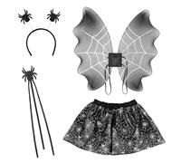 Boland - Ensemble de déguisement de sorcière Spider Witch pour enfants | Ensemble sorcière enfant 4 pièces, araignée, carnaval, Halloween, soirée à thème et conte de fées