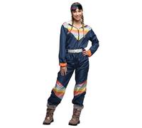 Boland - Ensemble de ski style années 80 pour femme, bleu foncé