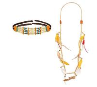 Boland - Ensemble indien Hopi avec perles et plumes, 2 pièces