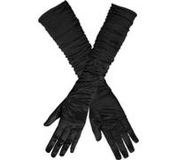 Boland Gants de coude Hollywood satinés noirs - Taille Unique