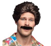 Boland Générique - Pe766 - Perruque Présentateur 70' Avec Moustaches - Taille Unique