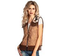 Boland - Gilet de Cow-Boy, pour Adultes, Wild West, shérif, Chemise de Cow-Boy, Chemise, Haut, Costume, fête à thème, Carnaval