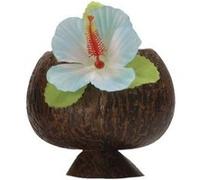 Boland gobelet en noix de coco avec fleur bleue Bleu G