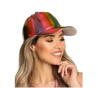 Boland - Basecap Holo, holographique, taille réglable, casquette, chapeau, casquette, rappeur, déguisement, fête foraine, carnaval