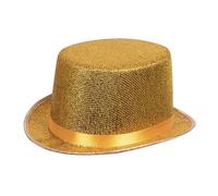 Boland - Hoed, glanzende hoge hoed, platte hoed met rand, carnaval, Halloween, t