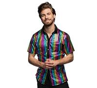 Boland Homme 2289 Chemise Disco Diamond Arc-en-ciel (L), Arc-en-ciel, L EU