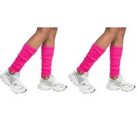 Boland - Jambières pour adultes, couleur unie, taille unique, gants, chaussettes, genoux, années 80, costume, carnaval, soirée déguisée (Lot de 2)