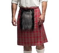 Boland - Jupe écossaise pour adultes, kilt pour costumes de carnaval, fête à thème, Halloween ou carnaval, costume écossais