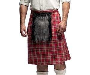 Boland - Jupe écossaise pour adultes, kilt pour costumes de carnaval, fête à thème, Halloween ou carnaval, costume écossais