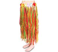 Boland Jupe Hawaïenne 52402 – Raphia env. 80 cm, Verte/Multicolore, Taille Unique, fête de plage