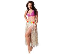 Boland - Jupe Hawaii, env. 80 cm, Jupe en Raphia, fête de Plage, été, Costume, Carnaval, fête déguisée