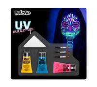 Boland - Kit de maquillage pour Halloween, maquillage UV lumineux et accessoires, maquillage pour carnaval et fête à thème