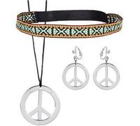 Boland kit vestimentaire hippie 3 pièces pour femmes Multicolor G