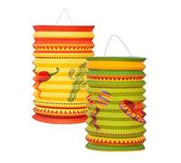 Boland - Lanternes Mexicaines, 2 pièces, Multicolore, BOL54403