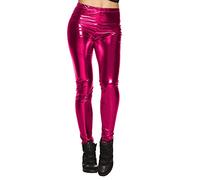 Boland - Legging Glance, rose, brillant, stretch, opaque, pour dames, carnaval, soirée déguisée, Halloween, soirée déguisée, 70s