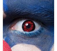 Boland - Lentilles de contact colorées sans correction, 2 pièces Lentilles hebdomadaires, Carnaval, Fête à thème, Halloween
