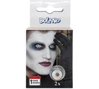 Boland lentilles de fête maniaque silicone 2 pièces blanc/noir Wit G