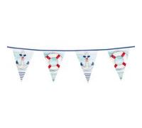 Boland ligne de pavillon marine PE 6 mètres bleu/blanc/rouge Blauw