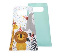 Boland Lot de 10 sacs de fête « Animaux sauvages » en papier pour petit cadeau d'anniversaire d'enfant et fête du zoo