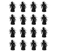 Boland Lot de 16 poids de ballons noirs pour anniversaire et anniversaire de mariage Unisexe, Noir