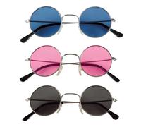 Boland - Lunettes de fête en set, 3 pièces, lunettes pour adultes, lunettes amusantes, sans ordonnance, lunettes de soleil, tenue de mauvais goût, accessoires pour déguisements