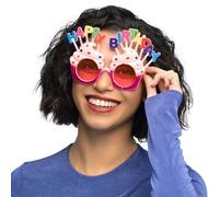 Boland - Lunettes de fête pour adultes, plastique, lunettes de plaisir, sans verres correcteurs, lunettes de soleil, Bad Taste Party, fête à thème, carnaval