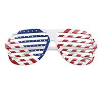 Boland - Lunettes de fête pour adultes, plastique, lunettes de plaisir, sans verres correcteurs, lunettes de soleil, Bad Taste Party, fête à thème, carnaval