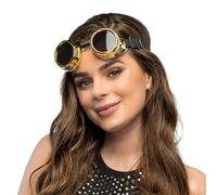 Boland - Lunettes de fête Steampunk Vibe, Lunettes réglables pour Costumes, Carnaval et soirées à thème, Lunettes de Festival