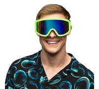 Boland - Lunettes de ski pour les déguisements et les fêtes, lunettes stylées pour les festivals, les carnavals ou les fêtes à thème Apres Ski, Vert Fluo