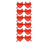 Boland - Lunettes Diable, 6 Pièces | Lunettes avec cornes pour costume, Halloween, Carnaval et soirée à thème