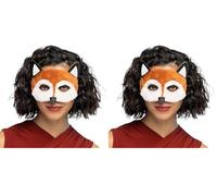 Boland - Masque animal, Couleur Blanc, Orange, 56720 (Lot de 2)
