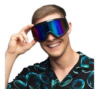 Boland - Lunettes de ski pour les déguisements et les fêtes, lunettes stylées pour les festivals, les carnavals ou les fêtes à thème Apres Ski, Noir