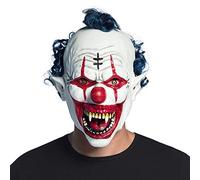masque latex clown vampire terrifiant adulte - boland 97591 Blanc G