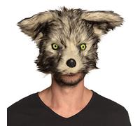 Boland Masque loup-garou peluche adulte - Noir - Taille Unique