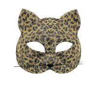 Boland - Masque oculaire chat, masque animalier, masque pour déguisements, accessoires, carnaval, fête à thème et Halloween