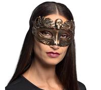 Boland 72327 - Masque oculaire crâne, masque tête de mort, masque pour déguisements, carnaval, fête à thème et Halloween