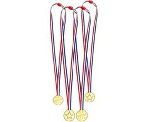 Boland médailles Gagnant avec ruban or junior 4 pièces Goud G