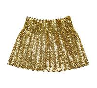 Boland - Minijupe avec paillettes, taille unique pour adultes, ceinture élastique, disco, costume, carnaval, fête déguisée