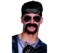 Boland moustache Biker hommes noir Zwart G