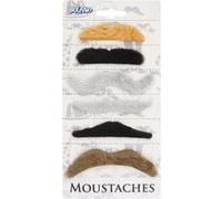 Boland moustaches Natural messieurs 6 pièces Multicolor