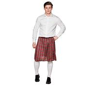 Boland Kilt écossais Déguisement Mr Tartan – tartan rouge 60 cm – Homme M