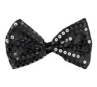 Boland noeud papillon Spangles homme 12 cm noir Zwart G