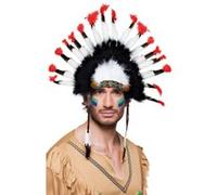 Boland ornement Mohawk polyester noir/blanc/rouge taille unique marron G