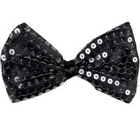 Boland - Papillon Paillettes Bretelles pour Adultes, Noir, Taille Unique 53122