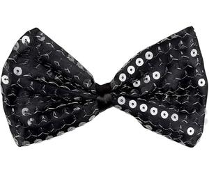 Boland - Papillon Paillettes Bretelles pour Adultes, Noir, Taille Unique 53122
