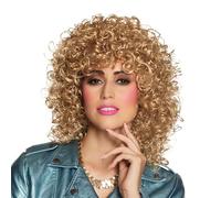 Boland - Perruque adulte club, cheveux synthétiques bouclés, coiffure, costume, carnaval, soirée déguisée