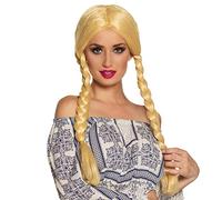 Boland Perruque avec tresses tressées, cheveux synthétiques pour costume de carnaval, coiffure de cheveux synthétiques pour carnaval, fête à thème ou JGA