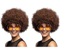 Boland - Perruque bou pour adultes, Coiffure courte en cheveux synthétiques, Perruque pour carnaval, Halloween et JGA, Accessoires pour Costumes de Carnaval (Lot de 2)