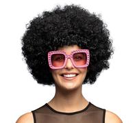 Perruque Afro Noire - Adulte - Mixte - Intérieur - Thème Disco - Coupe Volumineuse